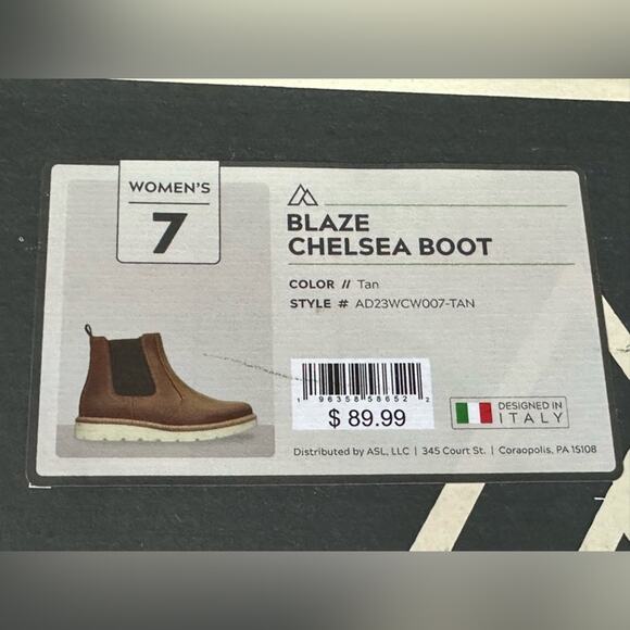 Alpine Design Women’s Light Brown/TAN Bottom Blaze Chelsea Boot AD23WCW007 - 7 - Picture 9 of 9